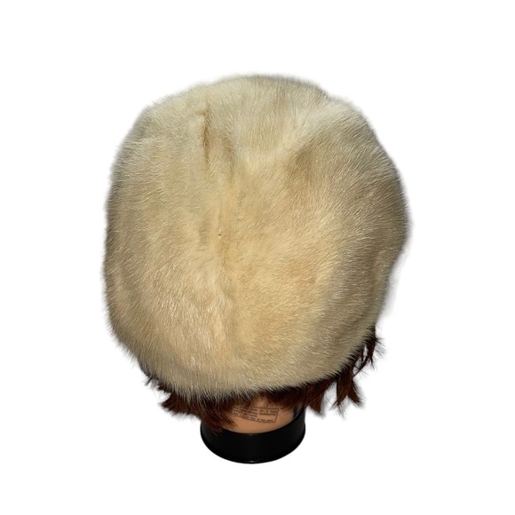 Vintage Women Real Mink Fur Hat